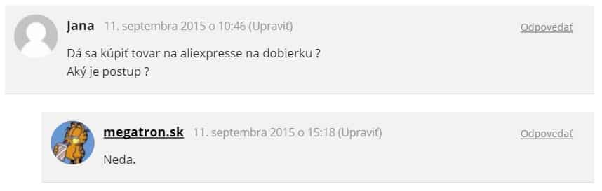 Príklad avataru v komentári