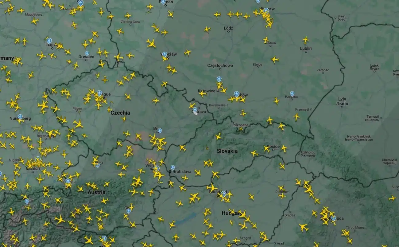 Sledovanie polohy lietadiel online a zadarmo