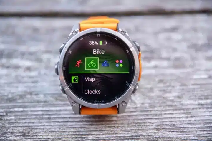 Garmin Fenix 8 - bicykel